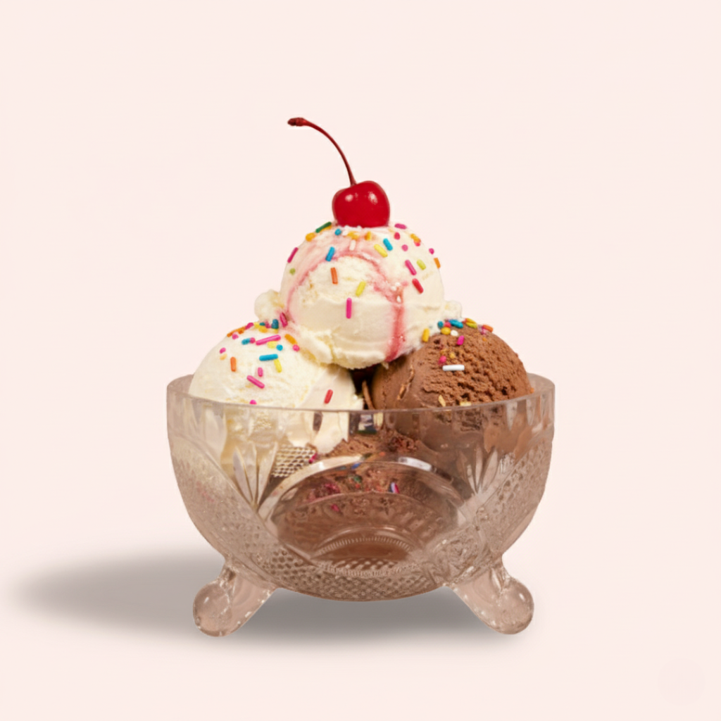 Deli Crystal Ice Cream Bowl - 6 pc