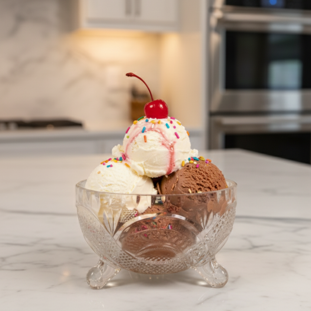 Deli Crystal Ice Cream Bowl - 6 pc
