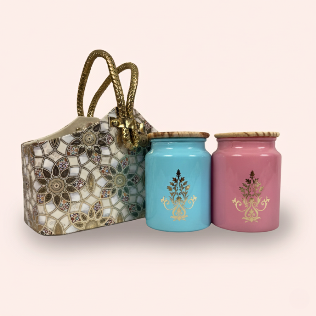Glass Jar Hamper 2 pc