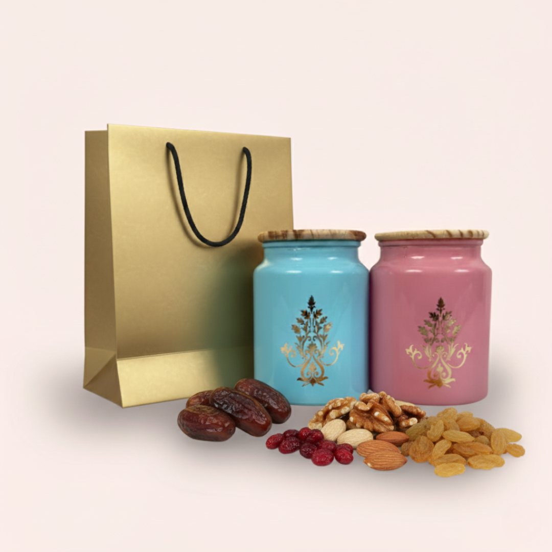 Glass Jar Hamper 2 pc