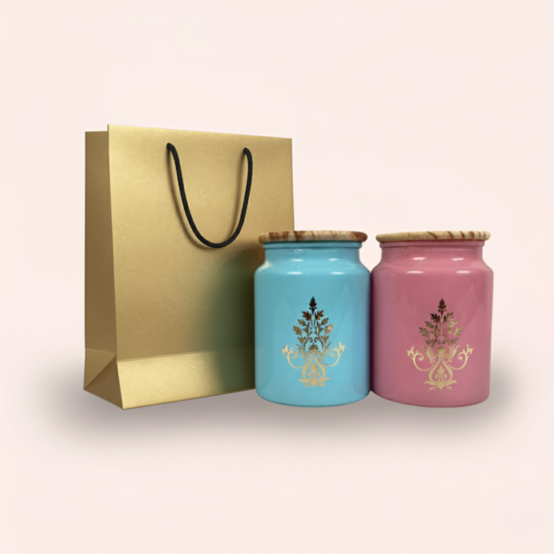 Glass Jar Hamper 2 pc